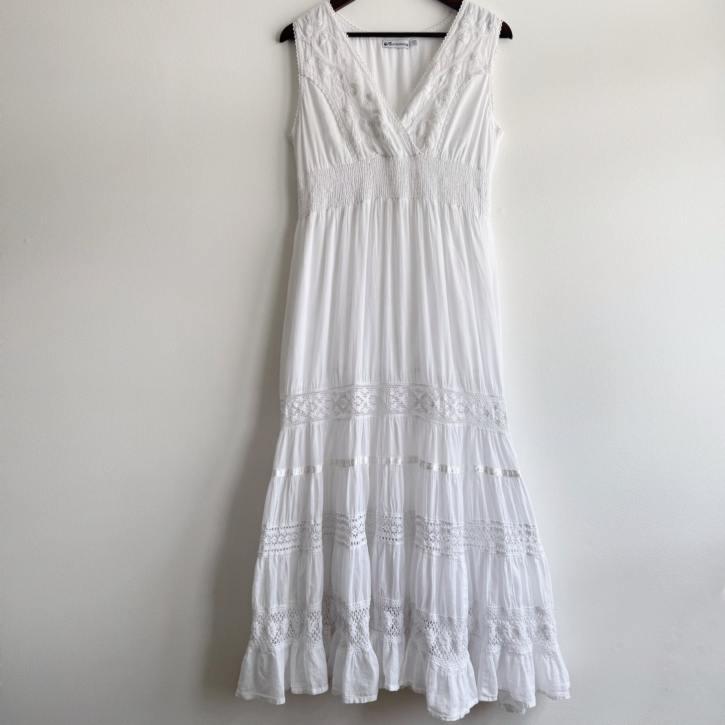 Cotton Eyelet Lace Prairie Dress