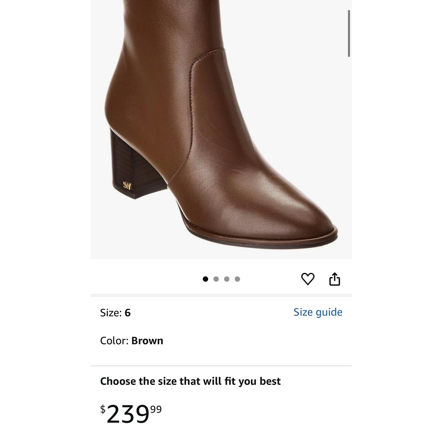 Stuart Weitzman “Ryland” Leather Heeled Booties (7)