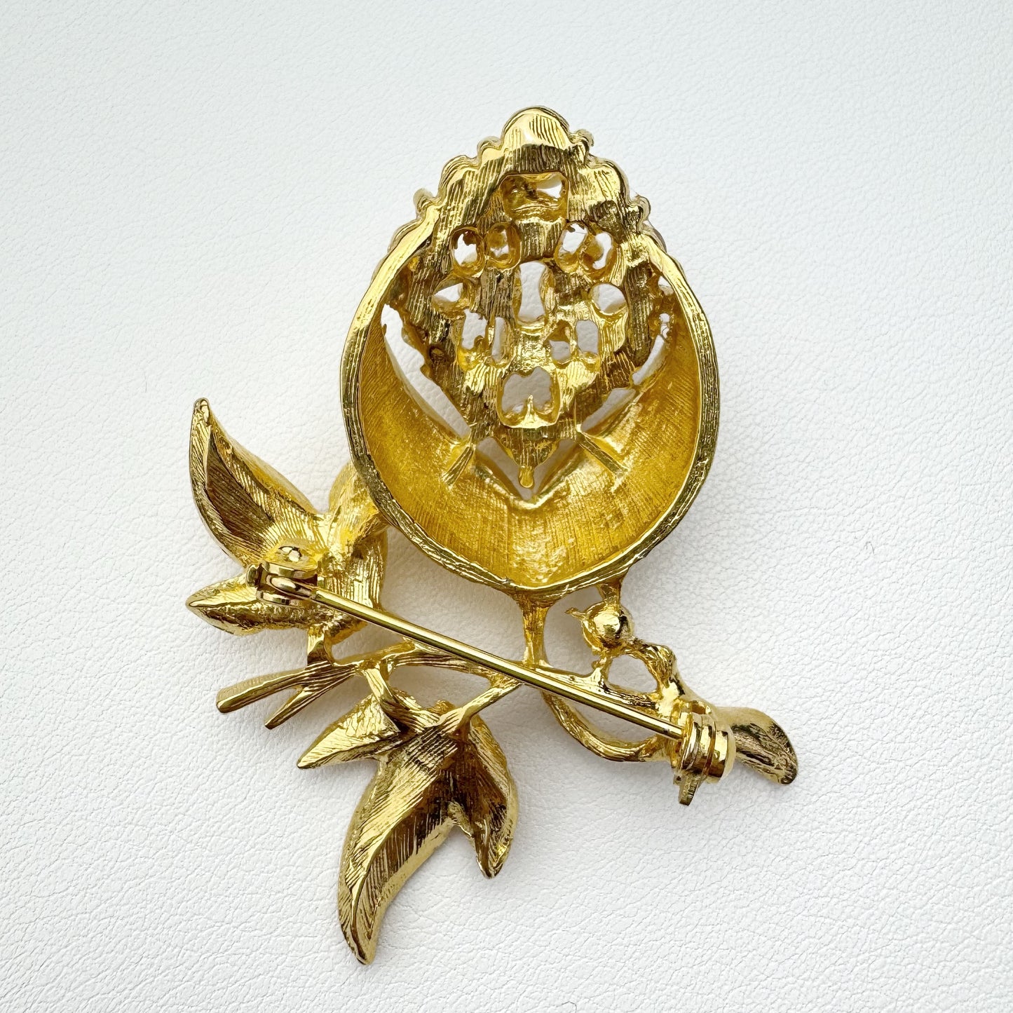 50s/60s Pearl Cluster Flower Brooch