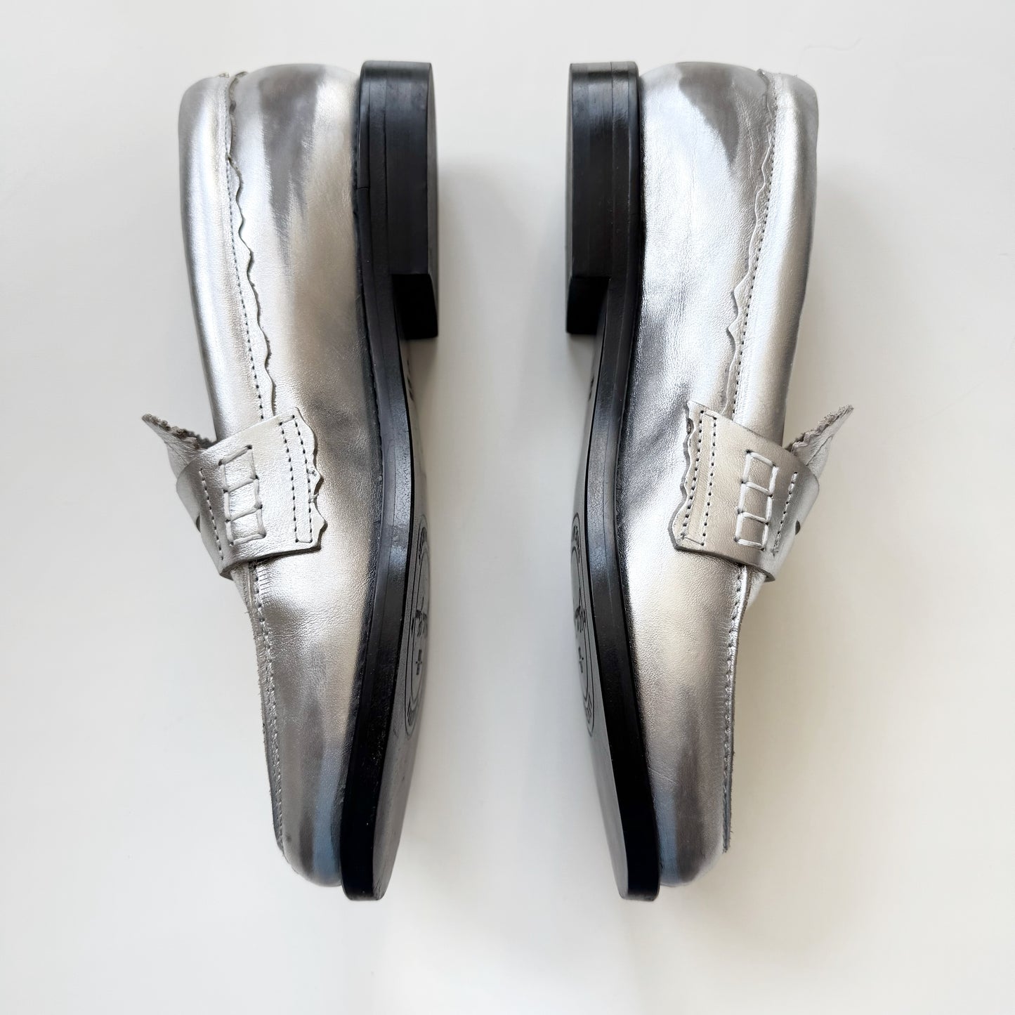 Golden Goose “Jerry” Penny Loafer in Silver (7)