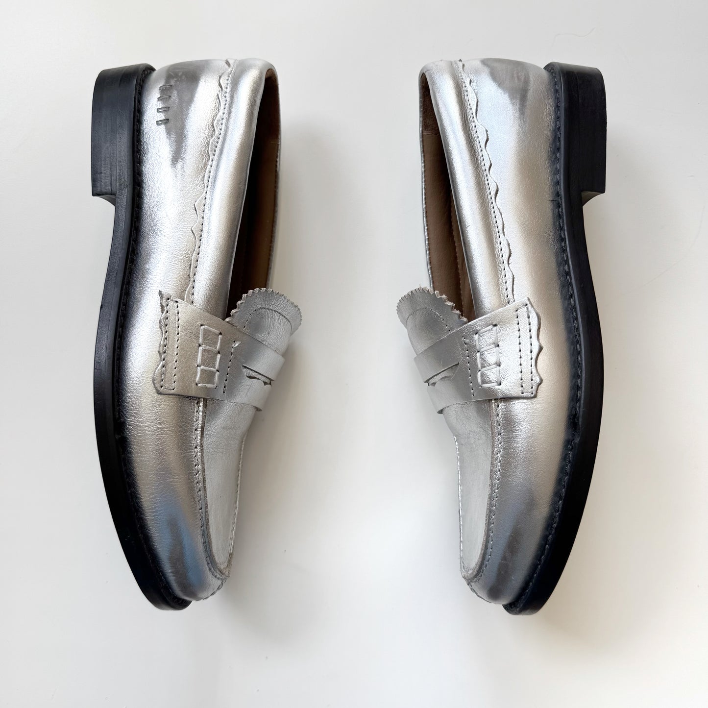 Golden Goose “Jerry” Penny Loafer in Silver (7)
