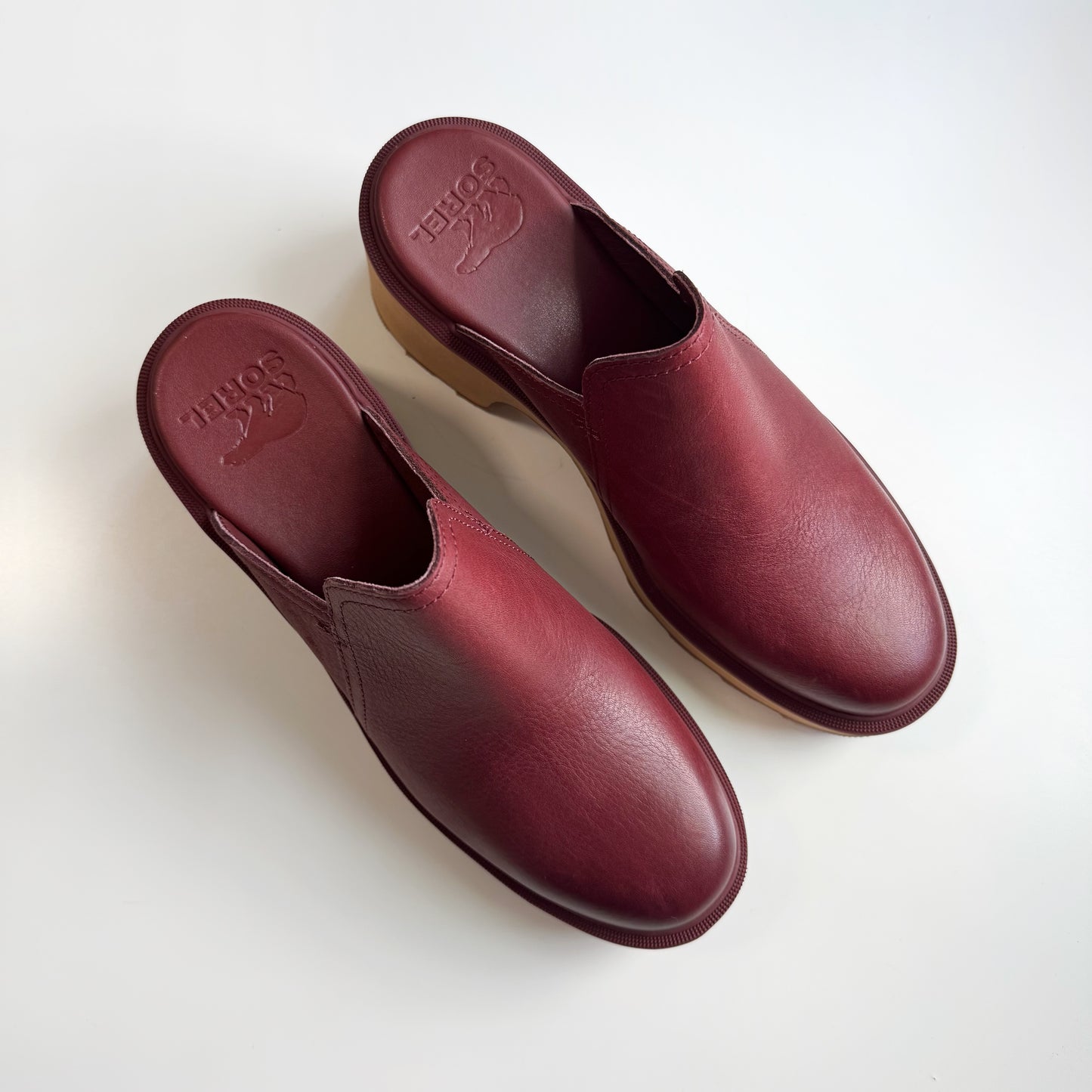 Sorel “Hi-Line” Heel Mule in Spice Tawny Buff