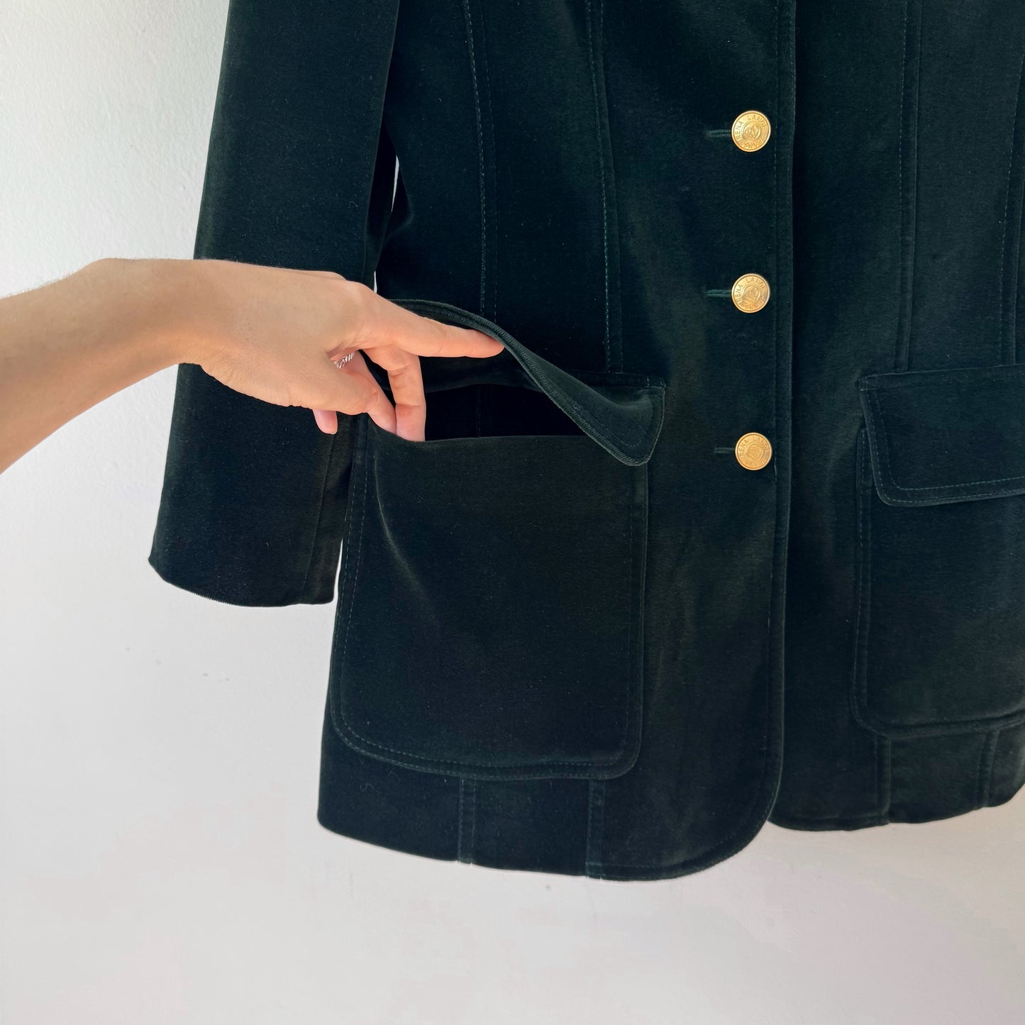 Rena Lange Structured Velvet Blazer