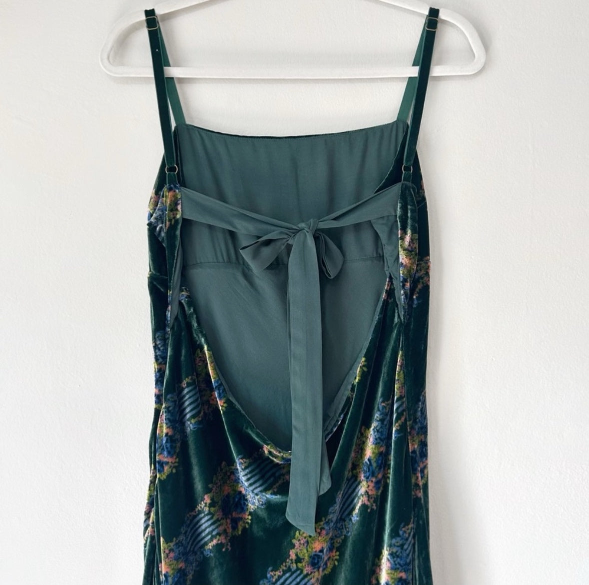 Free People “Juliet” Velvet Floral Maxi Dress
