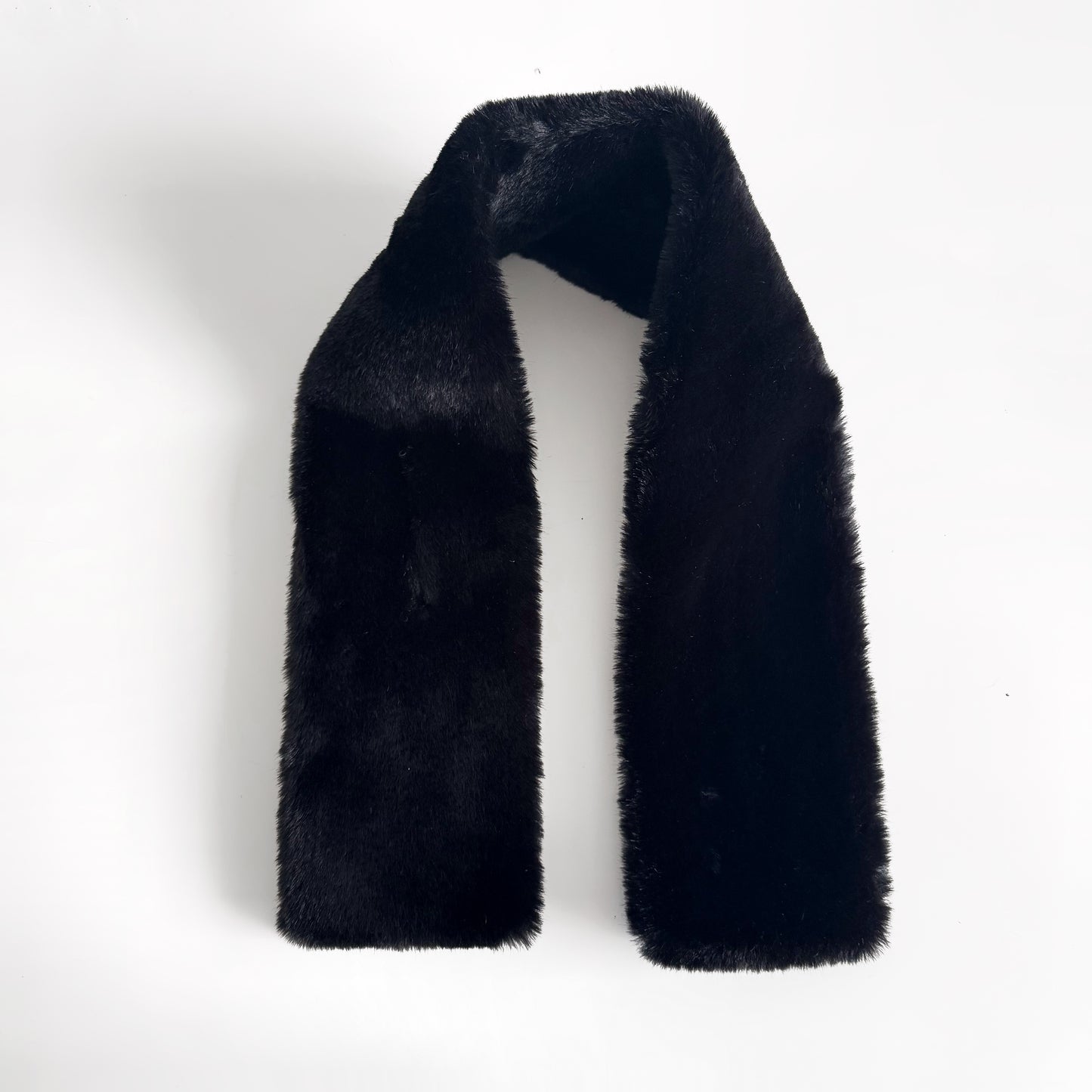 Faux Fur Black Stole