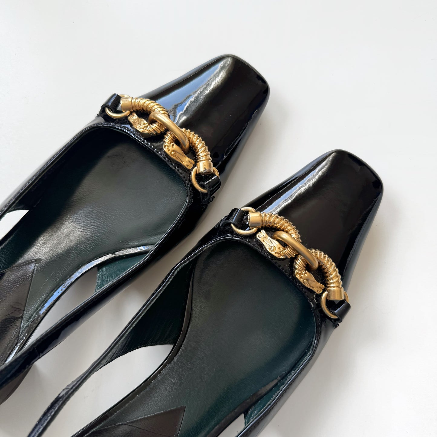 Tory Burch “Jessa” Patent Slingback Heels (6)
