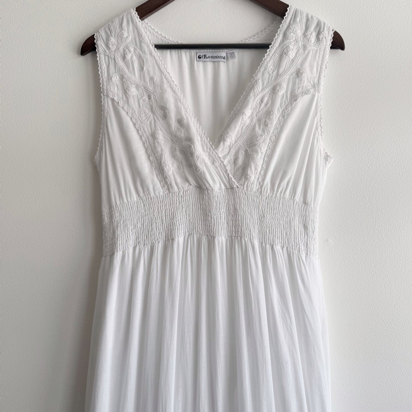 Cotton Eyelet Lace Prairie Dress