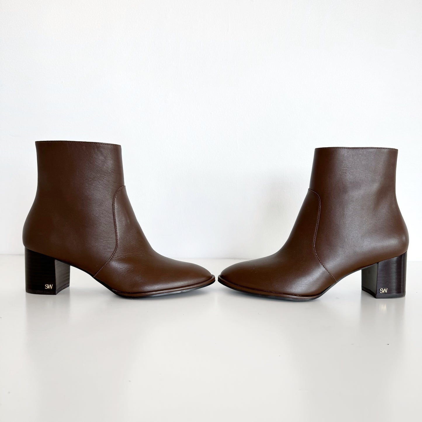 Stuart Weitzman “Ryland” Leather Heeled Booties (7)