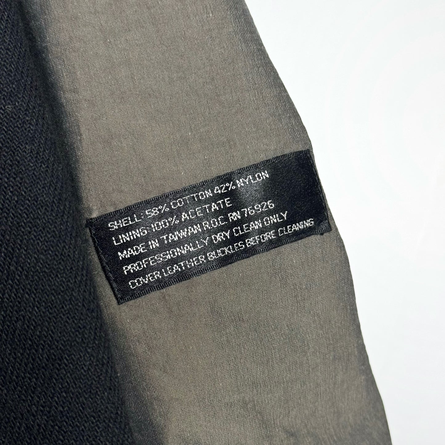 80s Trench Coat in Putty with Funnel Neck