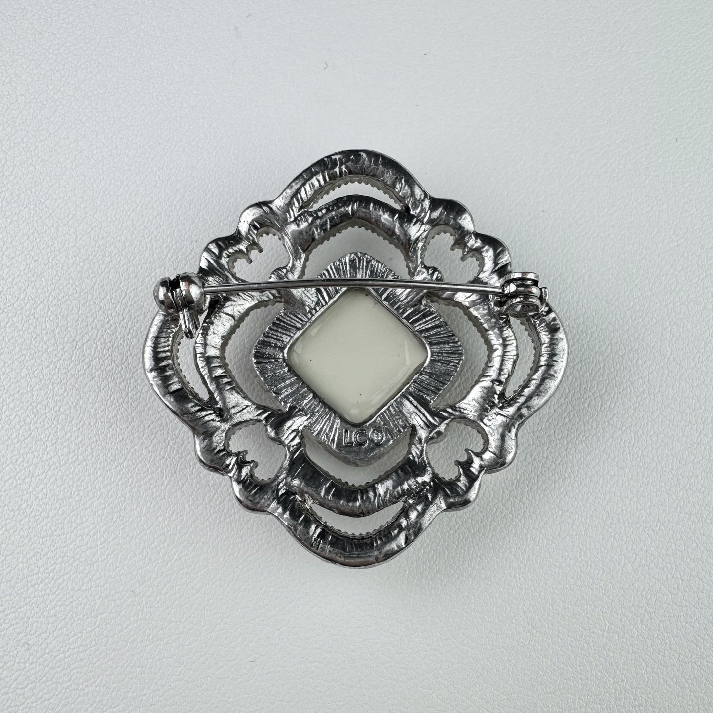 90s “Liz Claiborne” Square Hearts Brooch