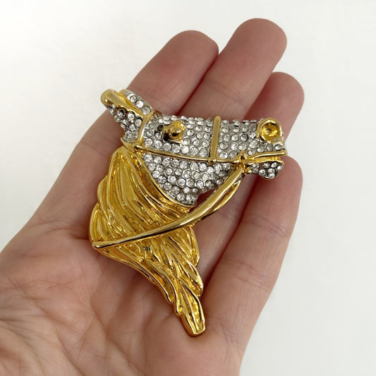 80s Horse Broach