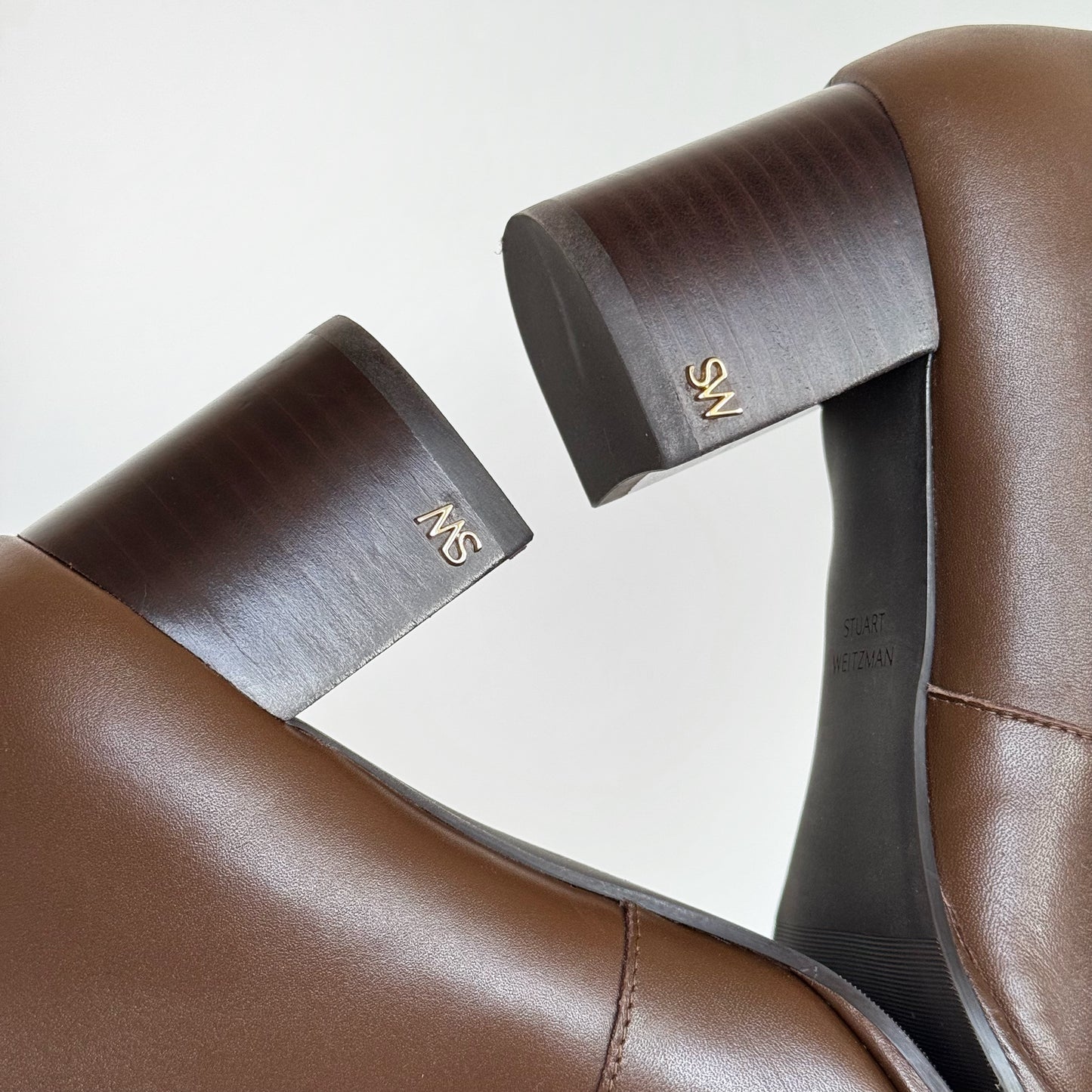 Stuart Weitzman “Ryland” Leather Heeled Booties (7)