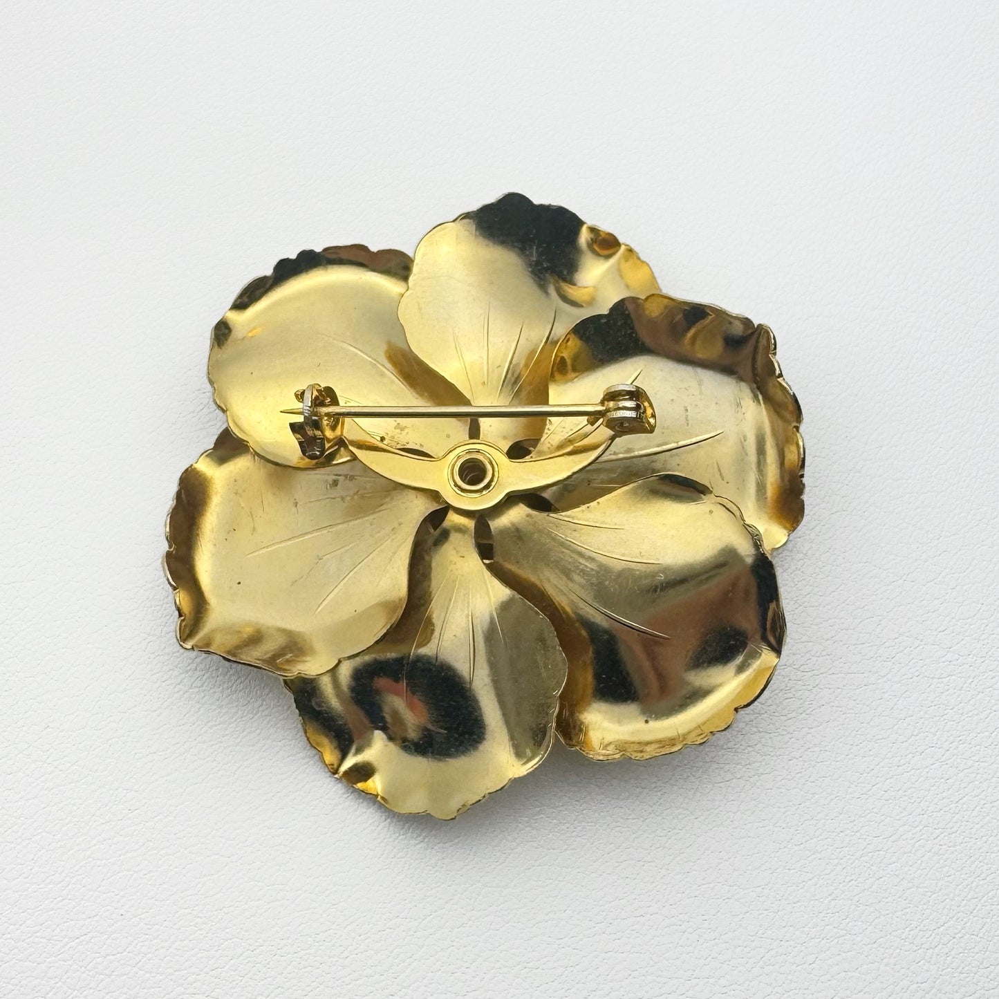 60s/70s Rhododendron Flower Brooch
