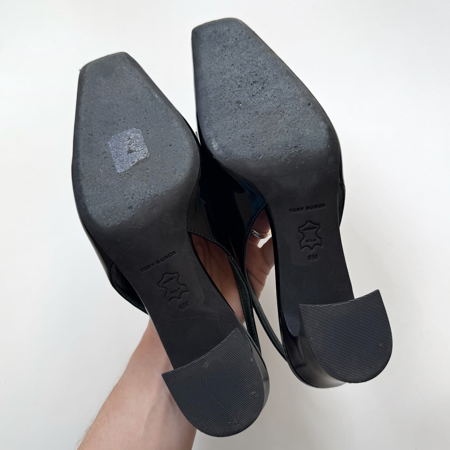 Tory Burch “Jessa” Patent Slingback Heels (6)