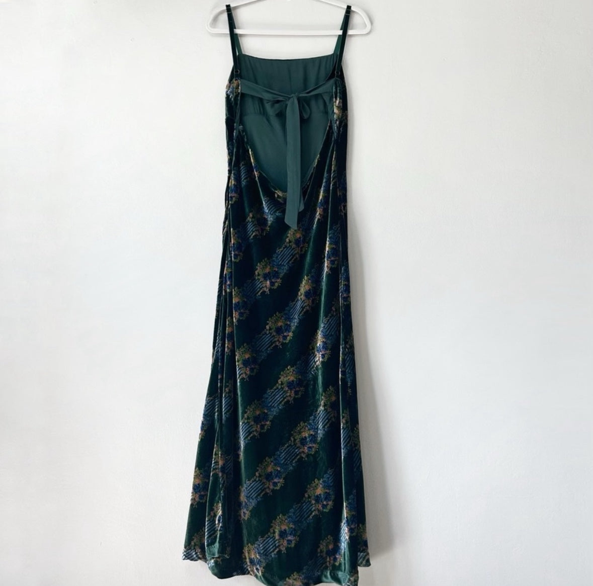 Free People “Juliet” Velvet Floral Maxi Dress
