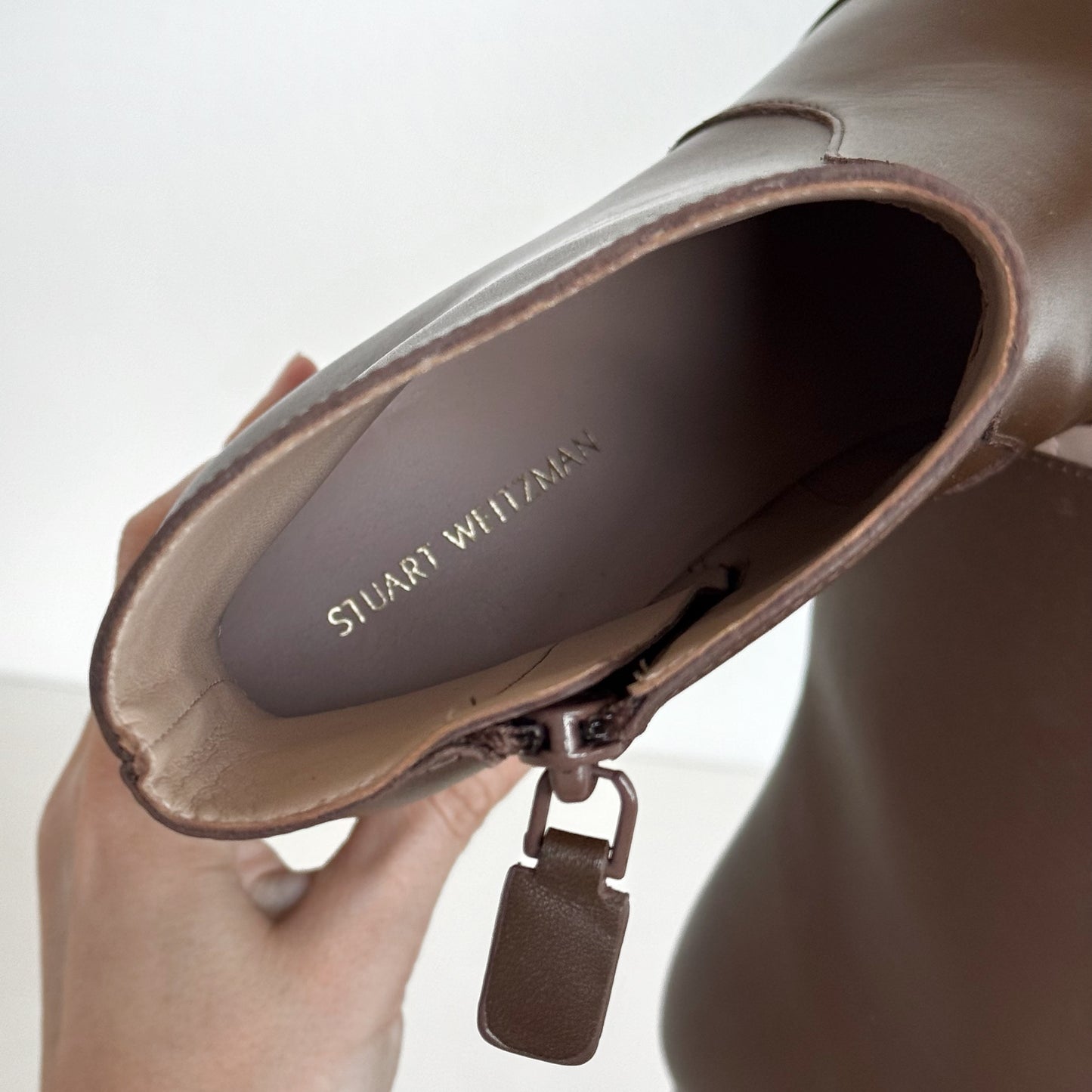 Stuart Weitzman “Ryland” Leather Heeled Booties (7)