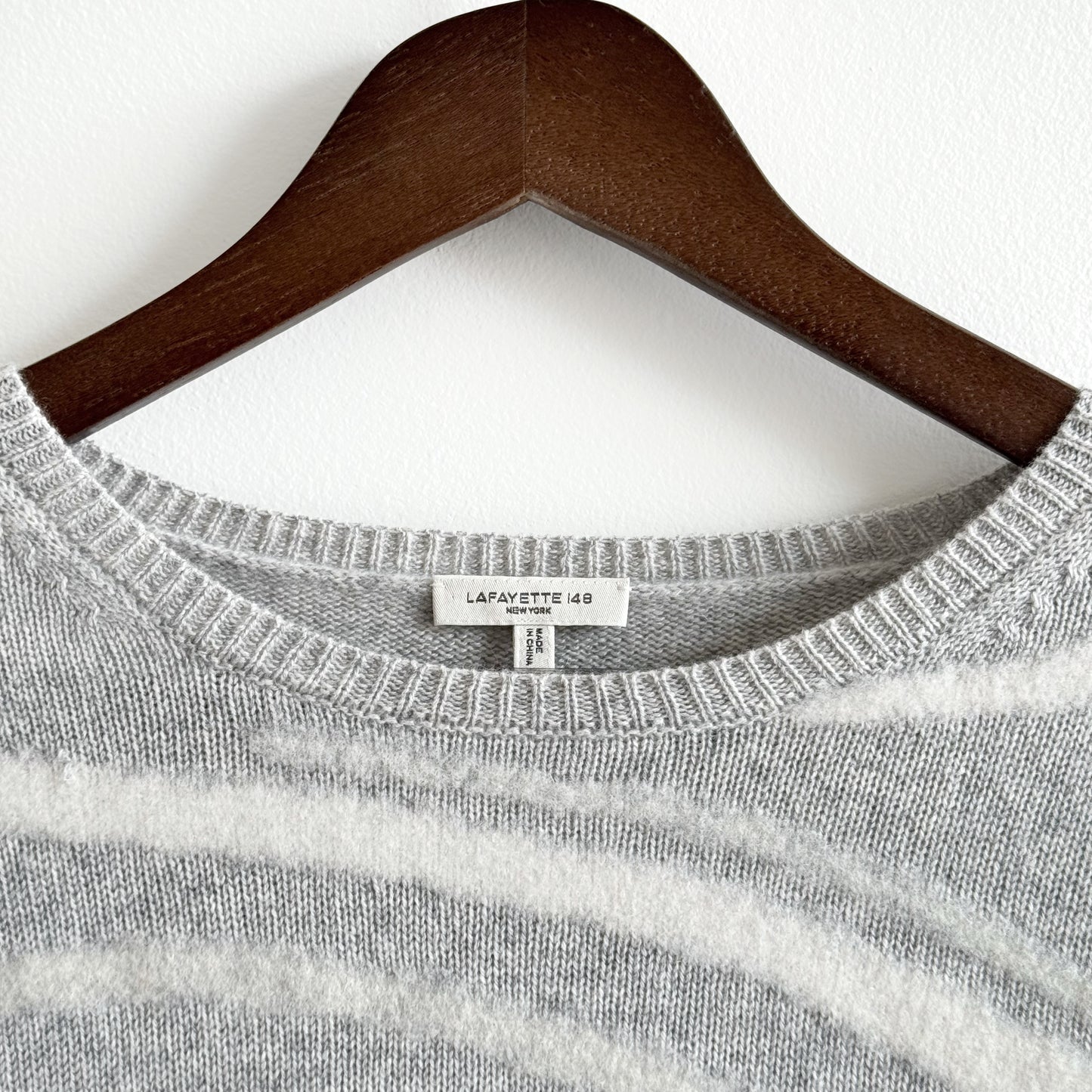 Lafayette 148 Cashmere Boxy Crewneck Sweater