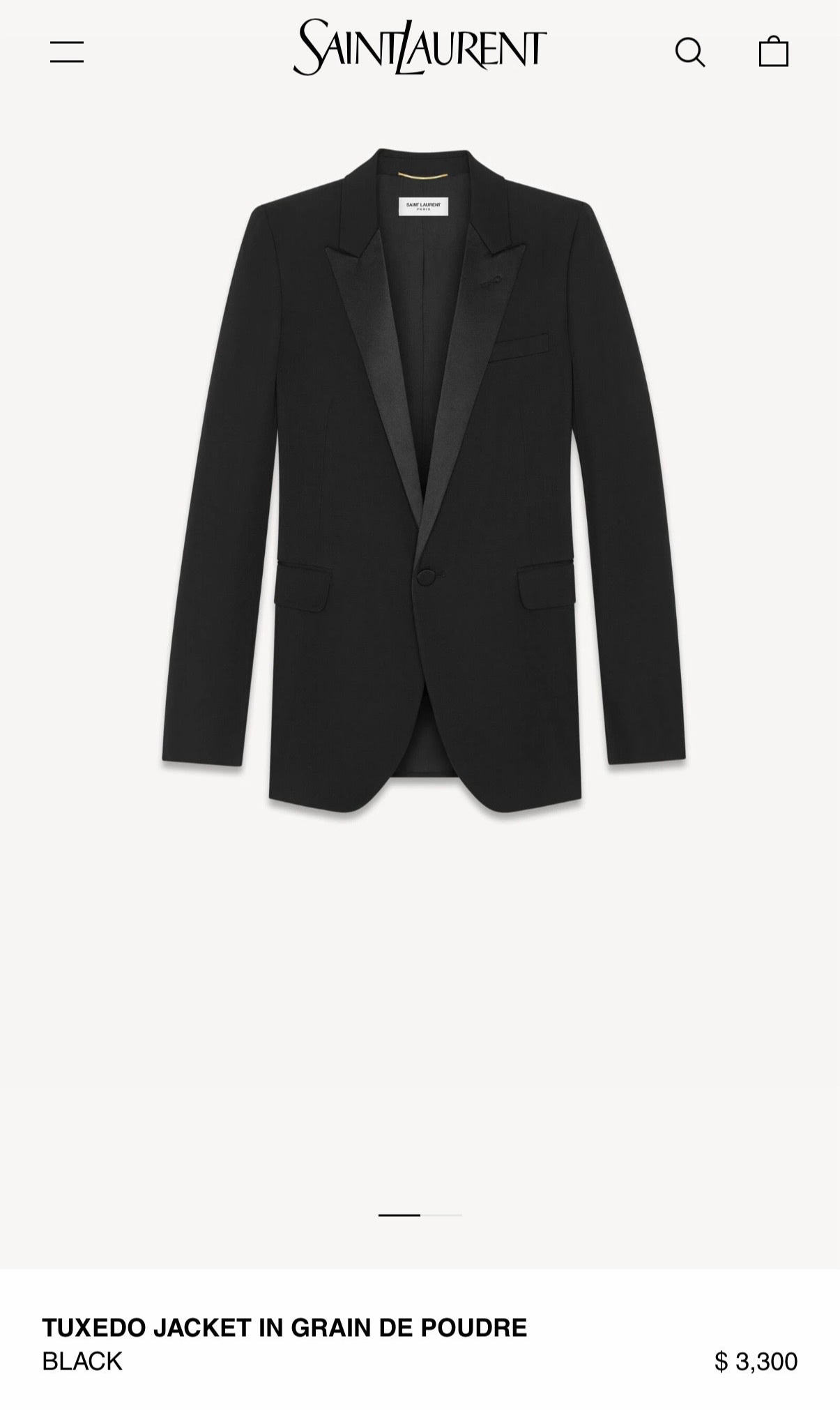 Saint Laurent Tuxedo “Le Smoking” Blazer