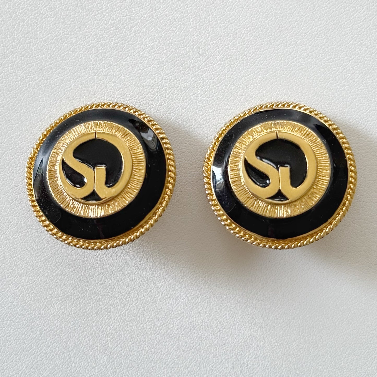 Vintage "St. John" Logo Earrings