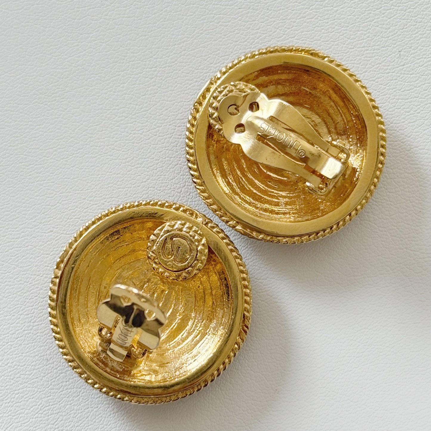 Vintage "St. John" Logo Earrings