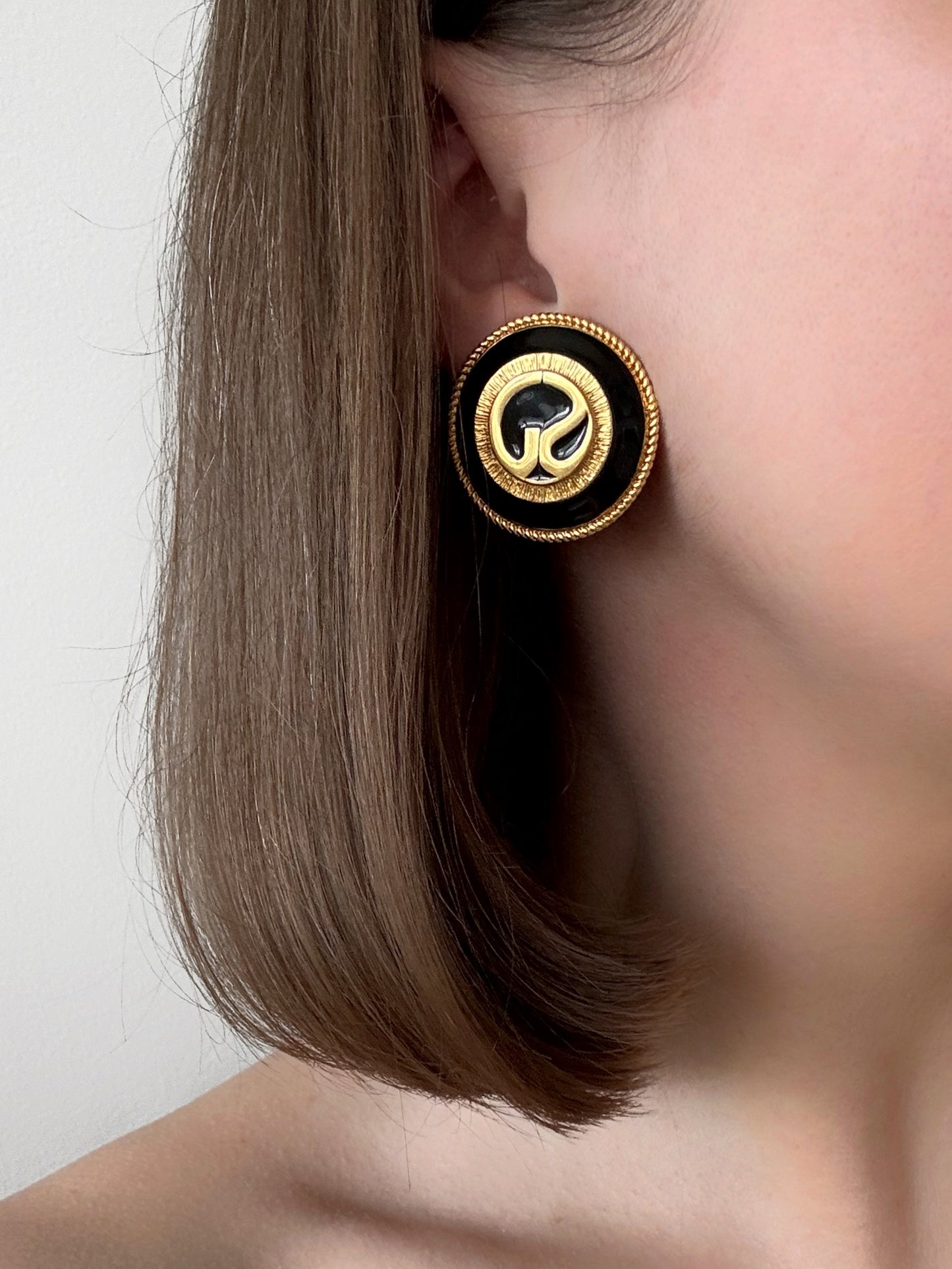 Vintage "St. John" Logo Earrings