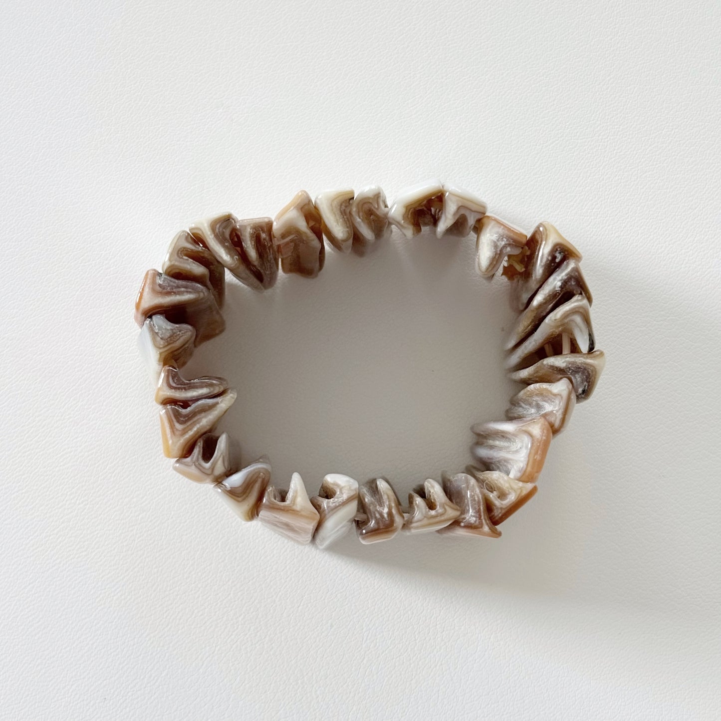 Vintage Abalone Shell Bracelet Elastic