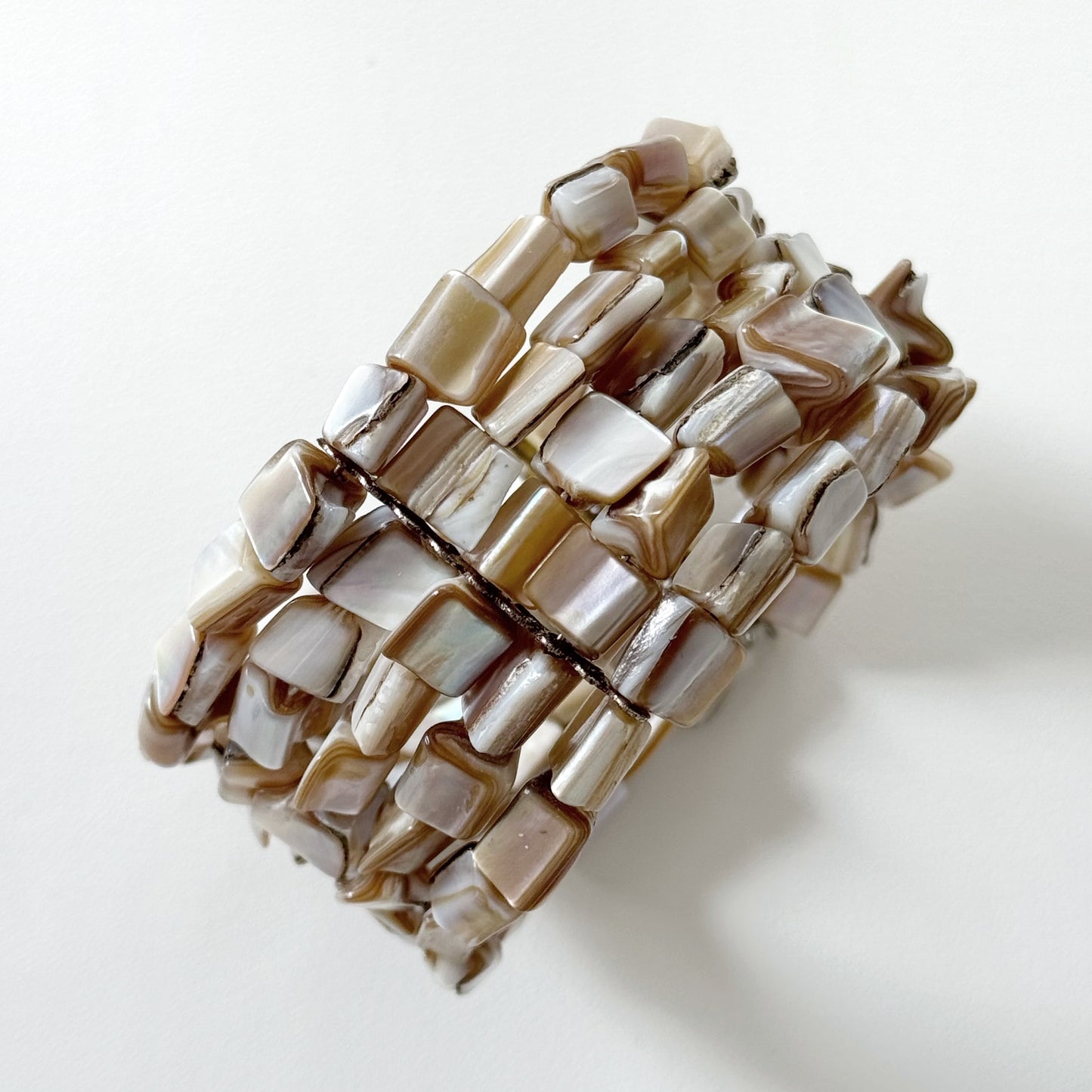 Vintage Abalone Shell Bracelet Cuff