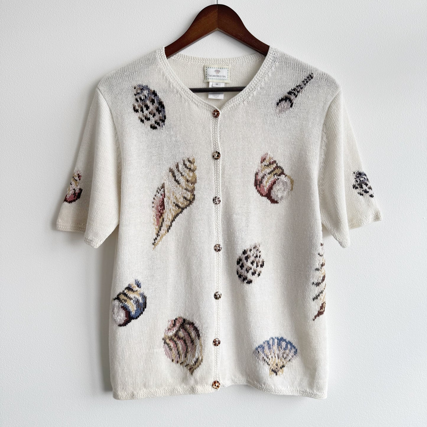 Vintage Cotton Shells Cardigan Top
