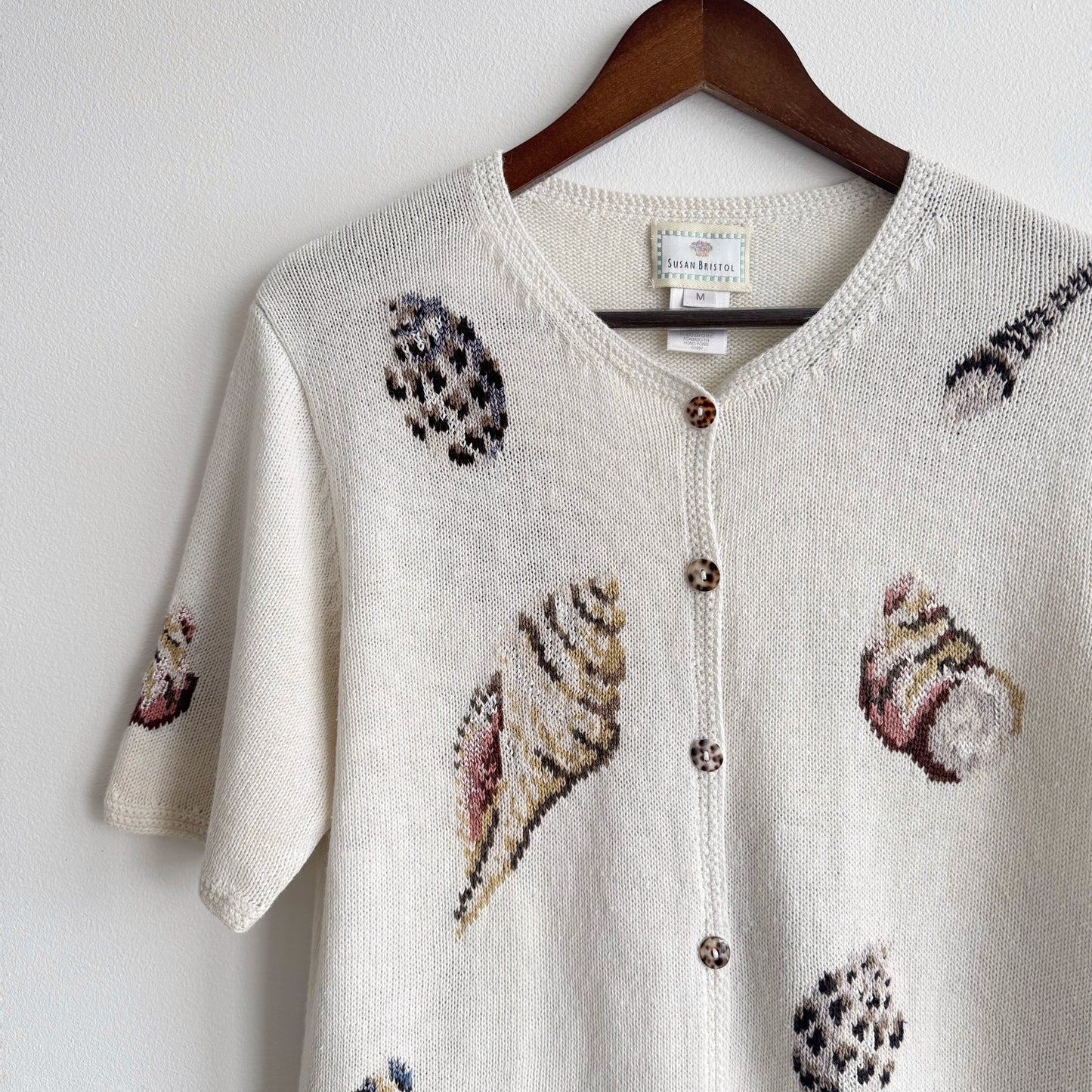 Vintage Cotton Shells Cardigan Top
