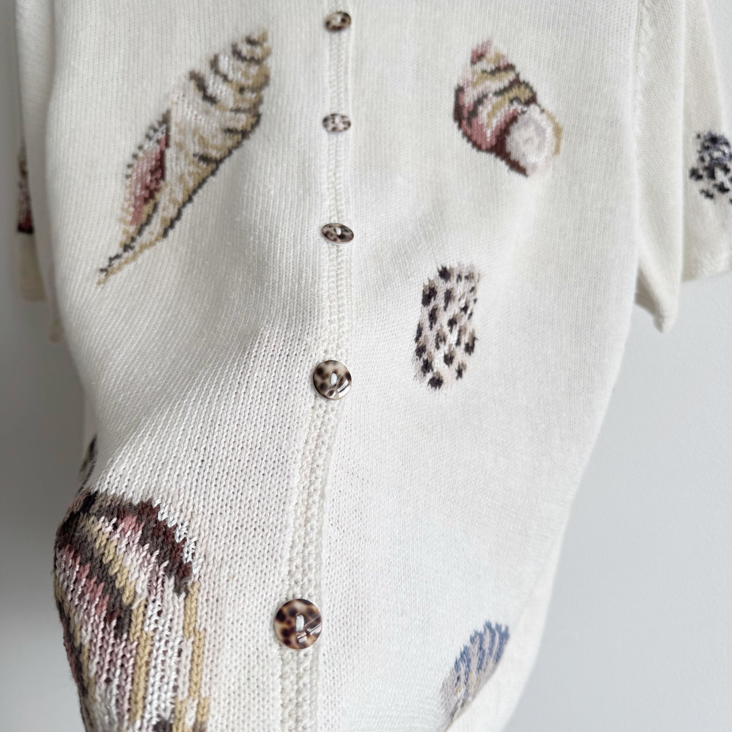 Vintage Cotton Shells Cardigan Top