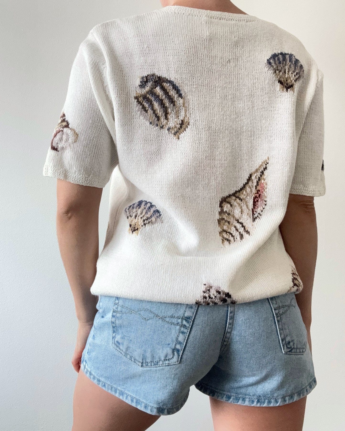 Vintage Cotton Shells Cardigan Top