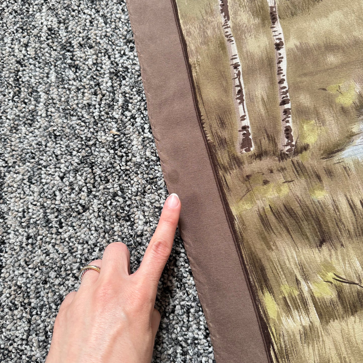 Ostinelli Silk Landscape Scarf