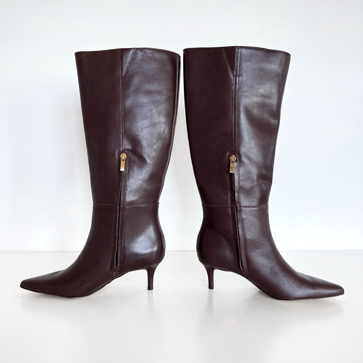 Nordstrom “Kora” Knee High Kitten Heel Boots (6)