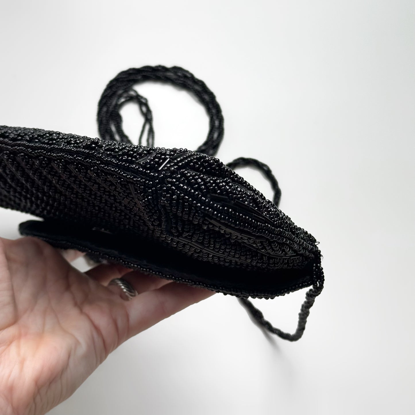 Beaded Black Evening Bag