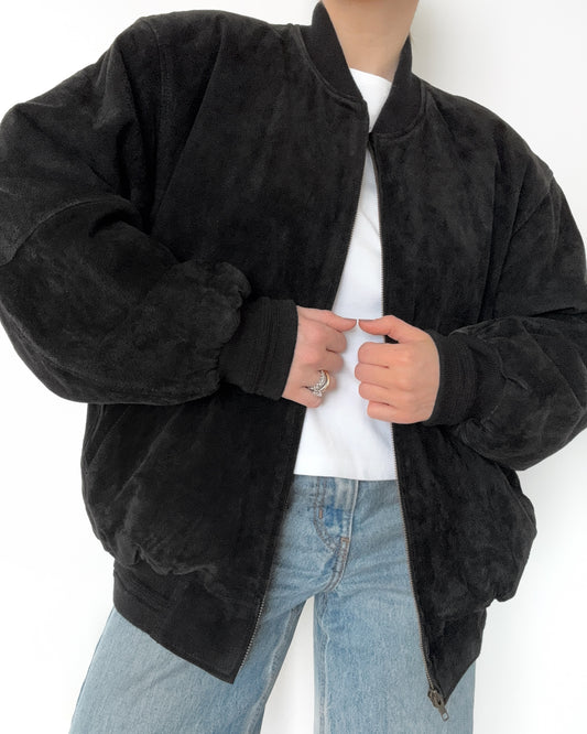 90s/00s Genuine Suede Bomber Jacket