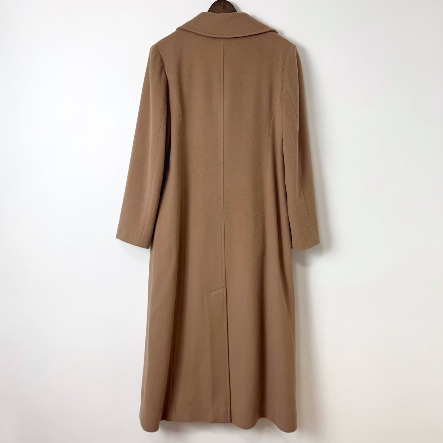 Fluerette Loro Piana Wool Maxi Top Coat in Camel