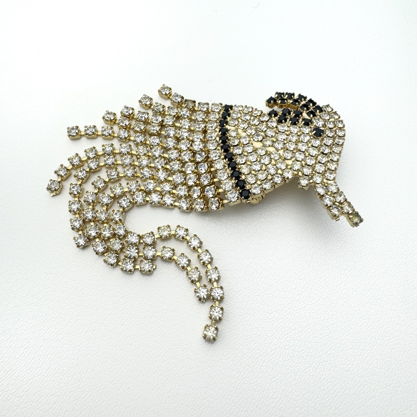 50/60s Rhinestone Cockatoo Brooch