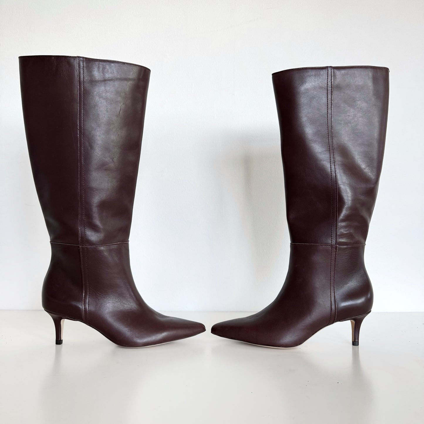 Nordstrom “Kora” Knee High Kitten Heel Boots (6)