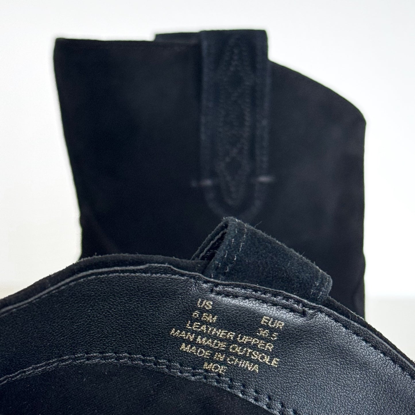 Sam Edelman “Moe” Western Suede Booties (6.5)