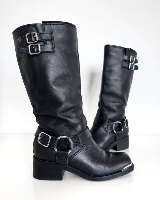 Dolce Vita “Evi” Leather Moto Boots (6)