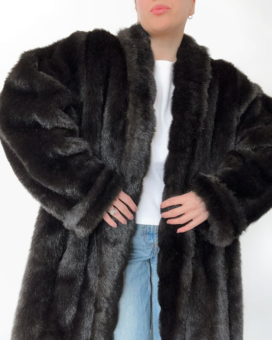 80s/90s Scandinavian Faux Fur Mink