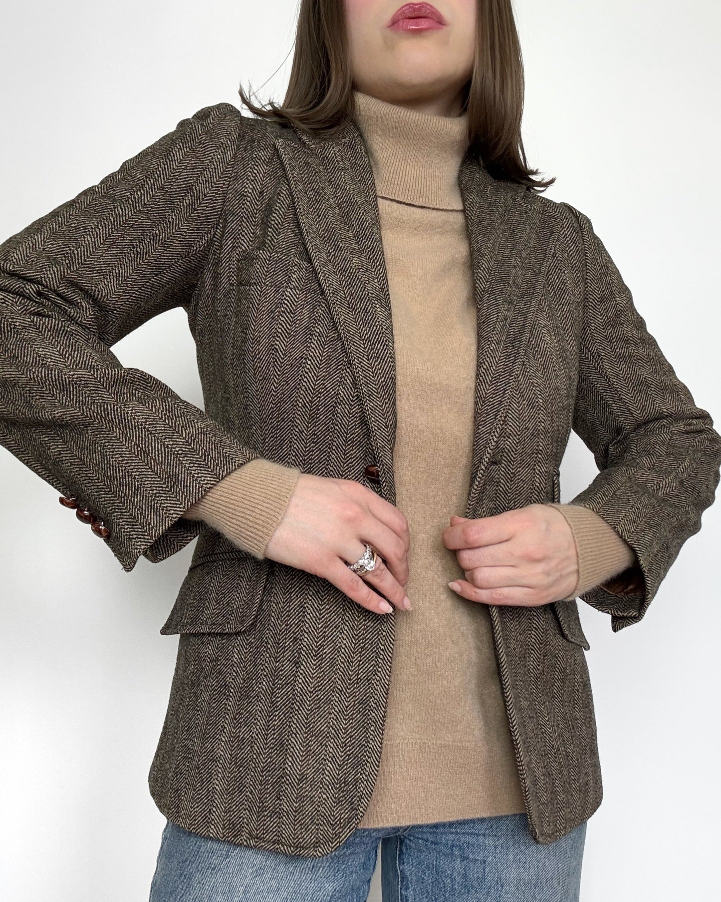 70s Wool blend Tweed Blazer