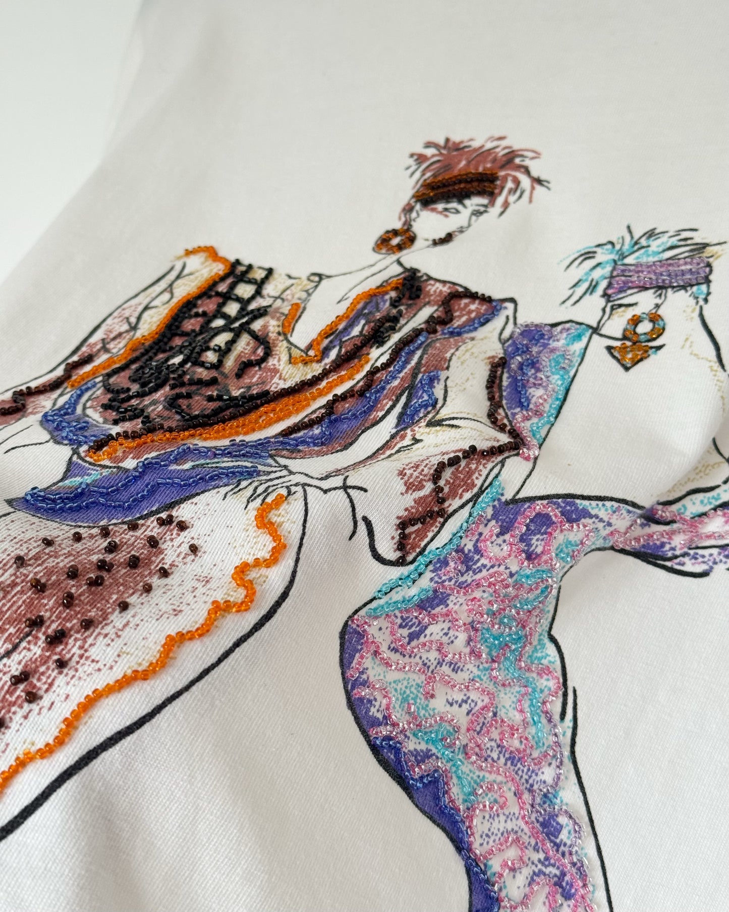 80s/90s Beaded Graphic Tee