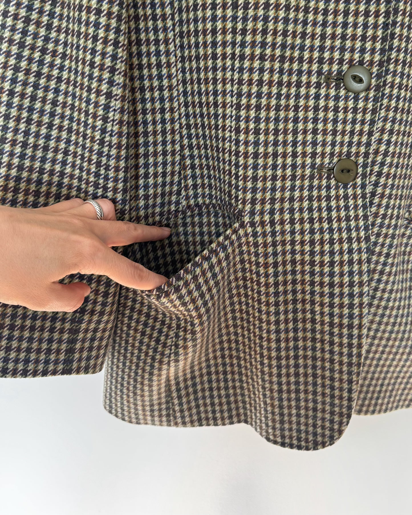 Pendleton Houndstooth Wool Blazer
