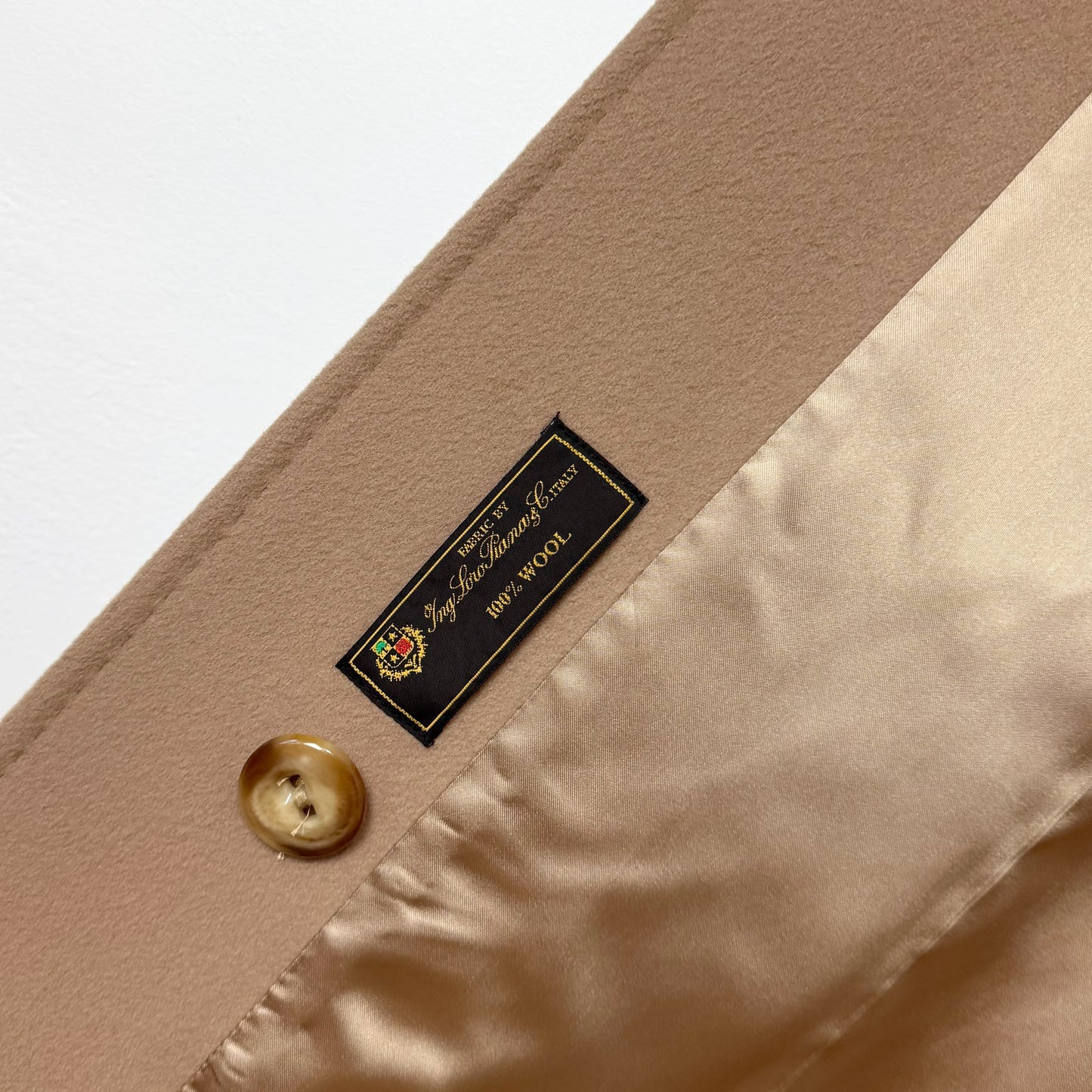 Fluerette Loro Piana Wool Maxi Top Coat in Camel