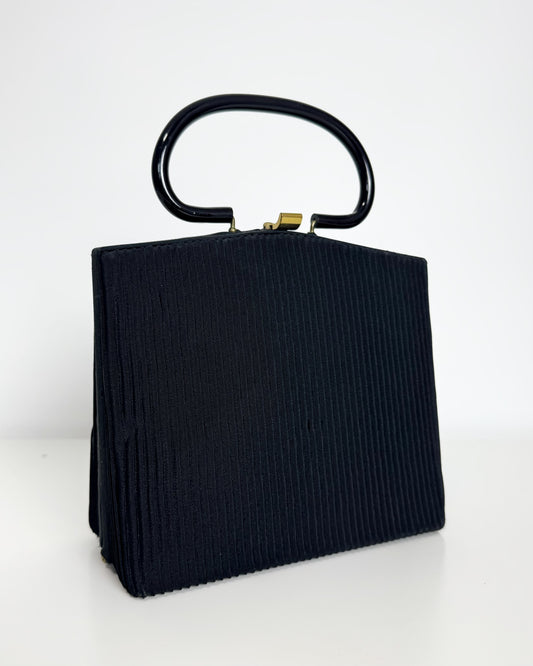 50s/60s Pleated Top Handle Bag