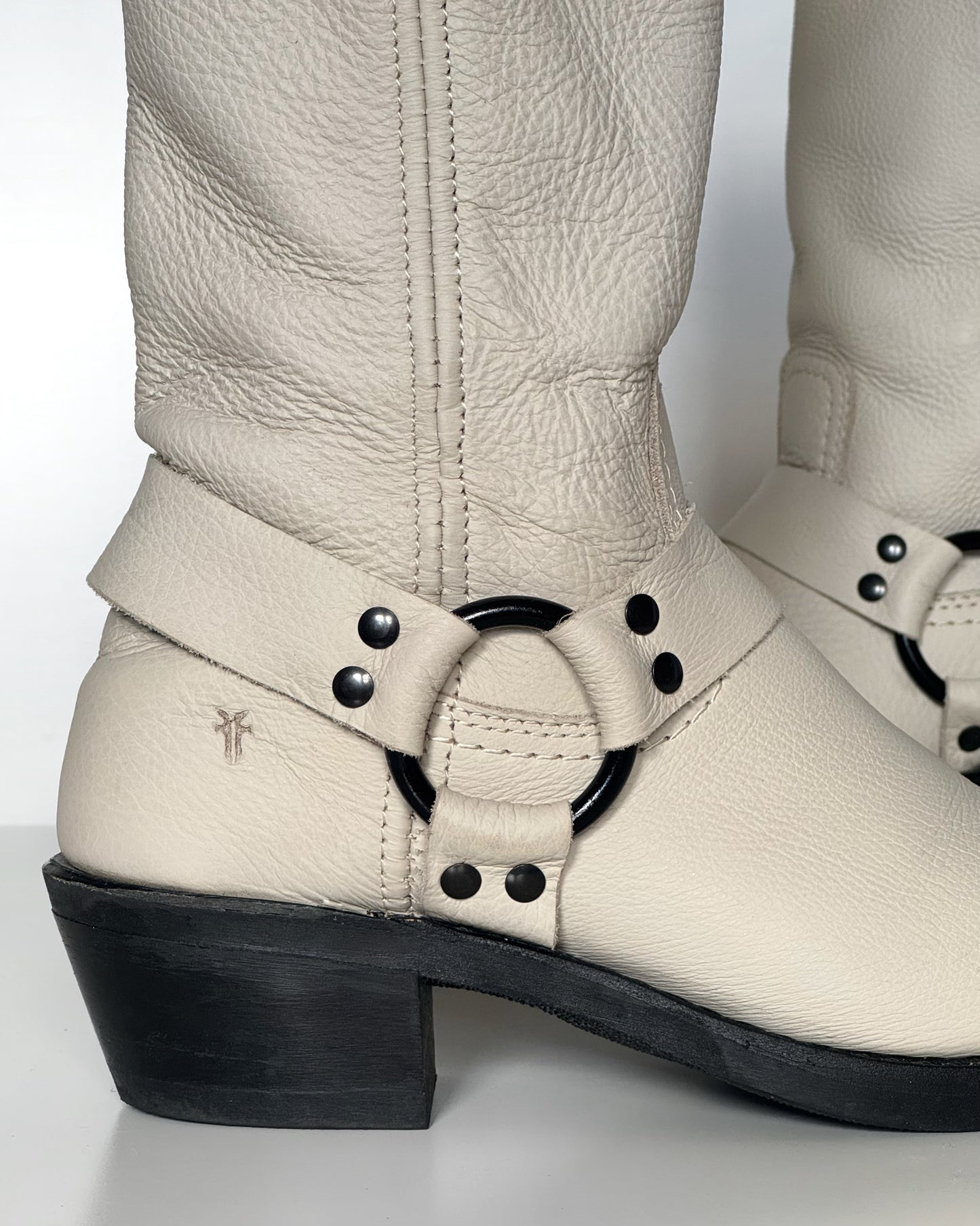 Frye “Harness 12R” Boots in Stone (7.5)