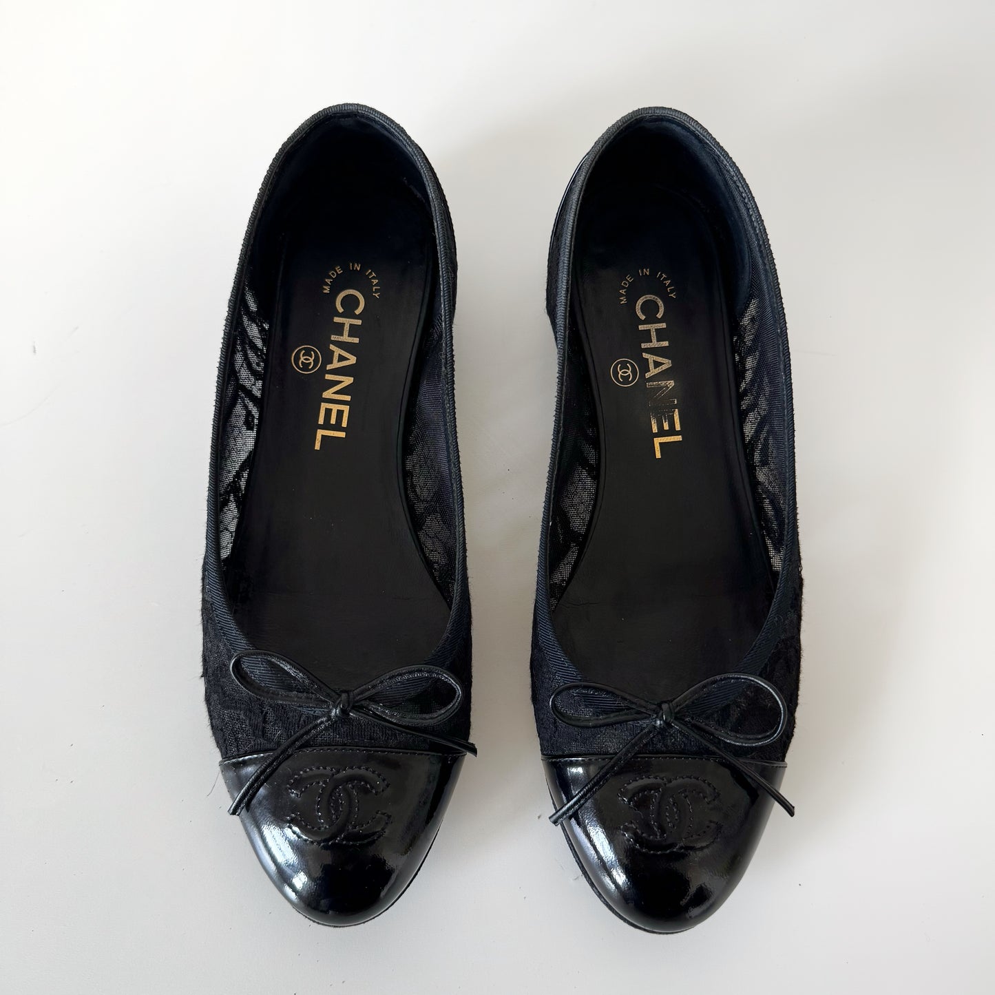Chanel Lace and Patent Ballet Flats (37)