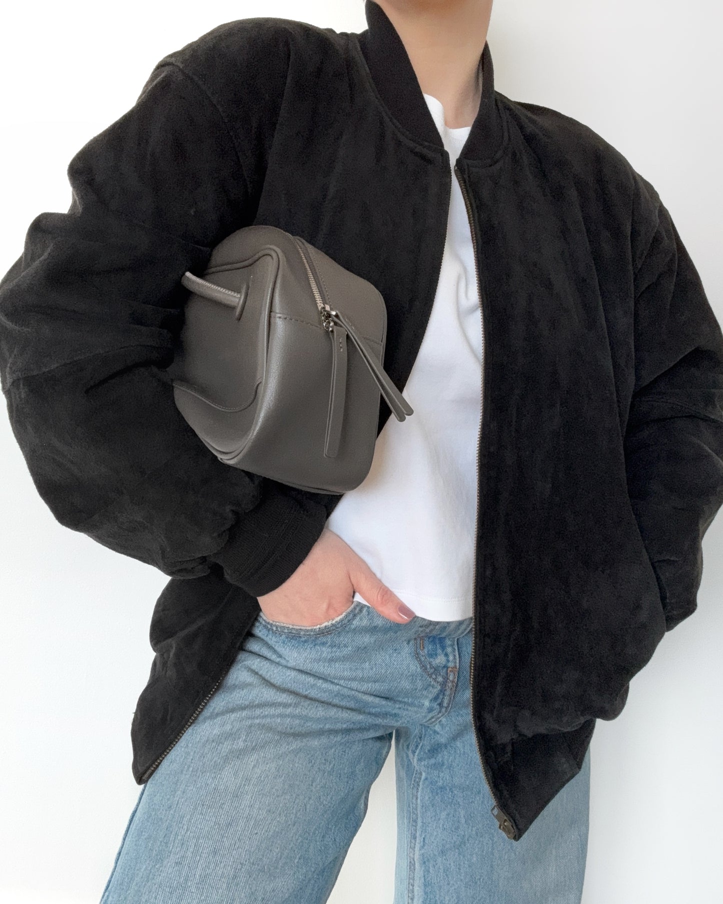 90s/00s Genuine Suede Bomber Jacket