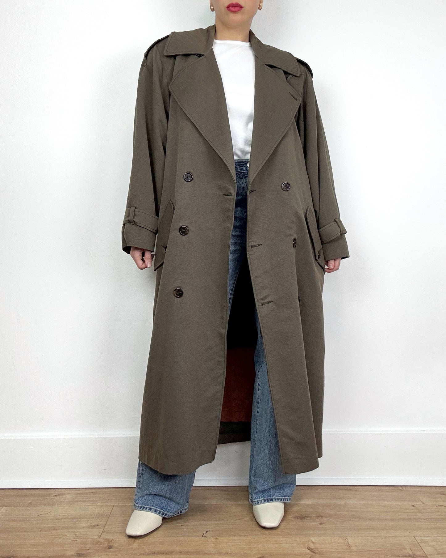 80s Trench Coat in Bark